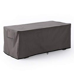 Leader Accessories Waterproof Deck Box/Storage Ottoman Bench Cover for Keter/Lifetime/Suncast/Ru ...