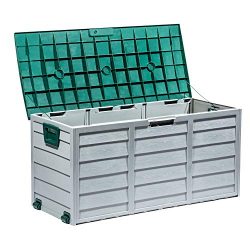 Tiptiper Deck Box, 79 Gallon Outdoor Storage Box Waterproof with Lockable Lid, Deck Storage Box  ...