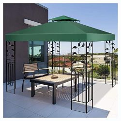 Canopy & Gazebo, 10′ x 10′ 1-Tier or 2-Tier 3 Colors Patio Canopy Top Replacemen ...