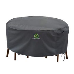 Outdoor Patio Furniture Covers, Waterproof UV Resistant Anti-Fading Cover for Small Round Table  ...