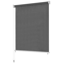 vidaXL Outdoor Roller Blind UV-Resistant Patio Porch Pergola Window Roll-up Sunshade Privacy Scr ...