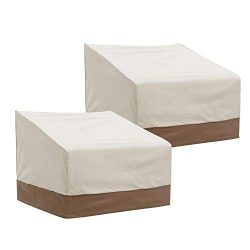 Finnhomy Patio Chair Covers Set of 2 Waterproof Outdoor Protective Furniture Cover for Garden Lo ...