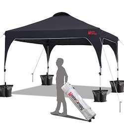 MASTERCANOPY Patio Pop Up Instant shelter 10×10 Beach Canopy Better Air Circulation Canopy  ...