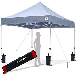 ABCCANOPY 8×8 Canopy Tent Pop up Canopy Outdoor Canopy Commercial Instant Shelter with Whee ...