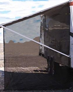 Tentproinc RV Awning Side Shade 9’X7′ – Black Mesh Screen Sunshade Complete Ki ...