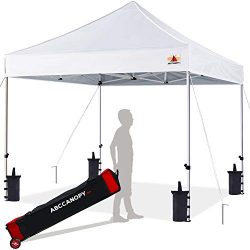 ABCCANOPY 8×8 Canopy Tent Pop up Canopy Outdoor Canopy Commercial Instant Shelter with Whee ...