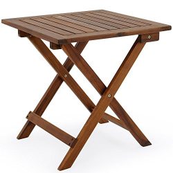 cucunu Side Table for Patio Outdoor Small Indoor Adirondack Wooden Coffee Tables Folding Portabl ...