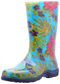 Sloggers  Women’s Waterproof Rain and Garden Boot with Comfort Insole, Midsummer Blue, Siz ...