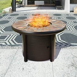 Top Space Propane Fire Pit Table Outdoor Gas Fire Pit Patio Fire Table CSA Certification 50,000  ...