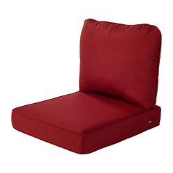 Quality Outdoor Living 29-RD02SB All-Weather Deep Seating Chair Cushion, 23 x 26, Red