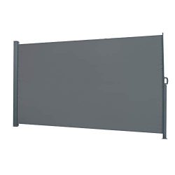 Goujxcy Retractable Patio Screen,Outdoor Patio Side Awning Patio Garden Sun Shade Wind Screen Pr ...