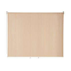 VICLLAX Outdoor Roller Shade, Patio Blinds Roll Up Shade (8′ W X 6′ L), Wheat