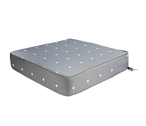 FBTS Prime Outdoor Cushions Grey Polka Dot Pattern 21x21 Inch Square