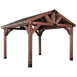 Backyard Discovery 2001527 Arlington 12 x 12 Gazebo, Walnut