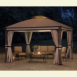 Sunjoy 110109025 Original Replacement Canopy for Shadow Creek Gazebo (10X12 Ft) L-GZ1140PST Sold ...